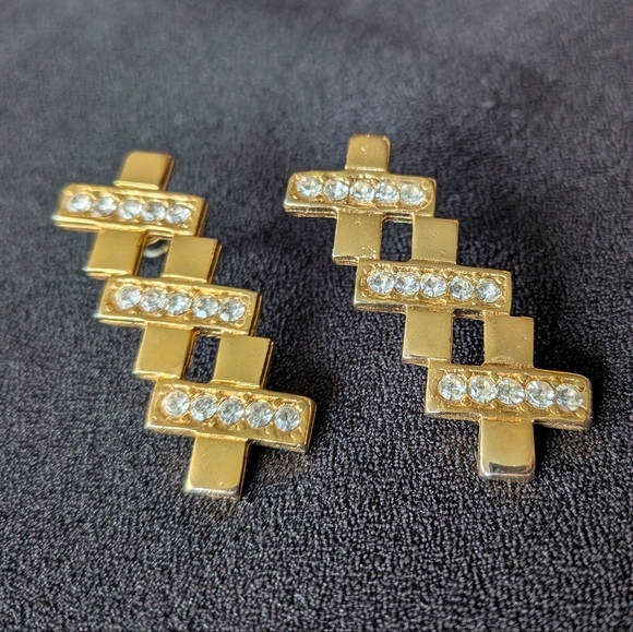 Jewelry - Geometric Golden Drop Dangle Earrings